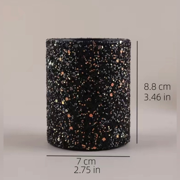Black Glittery Makeup Brush Holder - Picture 3 of 3